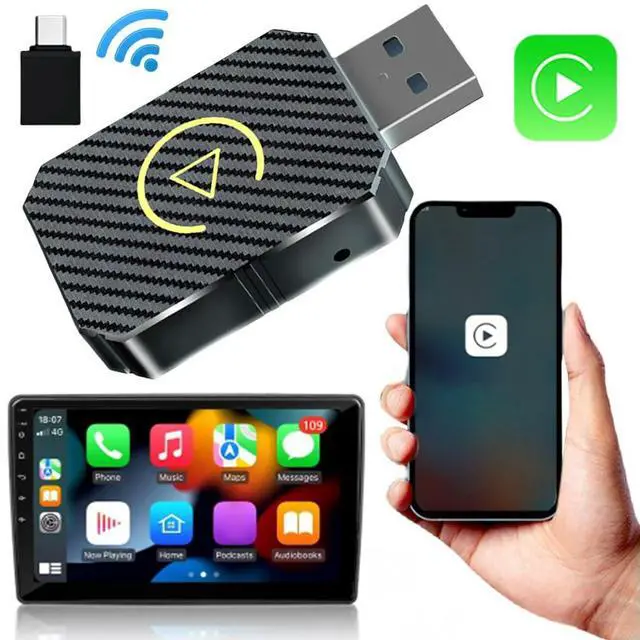 Main image of Wireless Carplay Android Auto Adapter USB Car Dongle Plug&Play AI Box BT for Wired CarPlay/Andriod Auto Cars