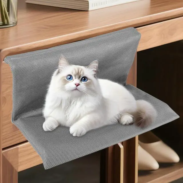 Alt view image 2 of 4 - Cat Pet Animal Hanging Bed Easy To Install Pet Cat Stand Bed Hanging Cat Nest Pet Sleeping Bed for Cats and Kittens