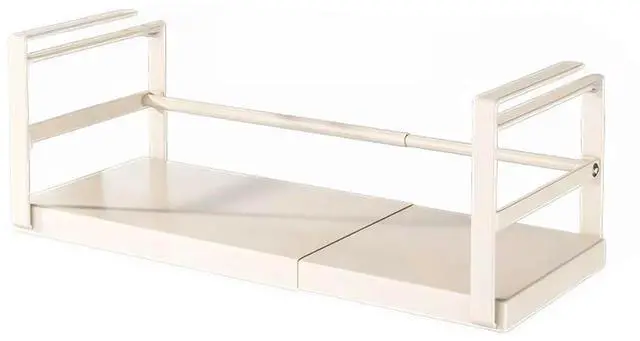 Main image of Extendable Under Cabinet Shelf & Thick Clip Under Cabinet Add-on Baskets for Kitchen Pantry Laundry Bathroom