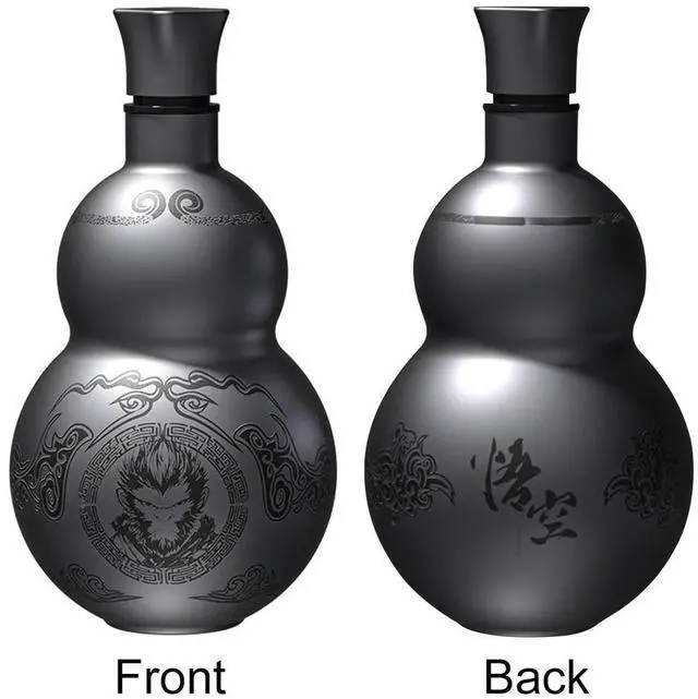 Alt view image 8 of 8 - 500ml Gourd Water Bottle Stainless Steel Wu Kong Water Kettle Retro Style Water Bottle for Cold Hot Beverages
