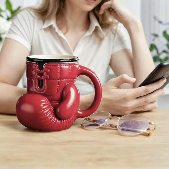 Alt view image 4 of 4 - 1/2PCS Boxing Glove Mug 12OZ Boxing Coffee Mug Boxing Themed Tea Cup Novelty Coffee Cup for Boxers