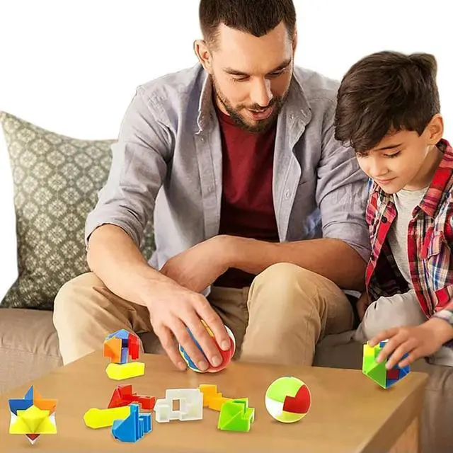 Alt view image 2 of 4 - Christmas Advent Calendar 24 Pcs l & Plastic Puzzle Family Brain Challenge Games Toys Xmas Gifts for Boys Girls Teens Adults