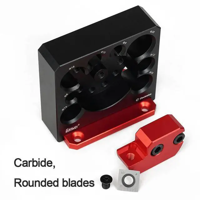 Alt view image 4 of 4 - Adjustable Dowel Maker Electric Drill Milling Dowel Round Rod Auxiliary Tool Metric 8mm-20mm with Carbide Blade Woodworking Tool