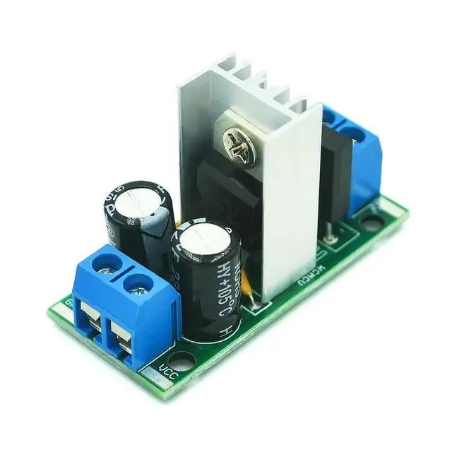 Alt view image 4 of 6 - L7805 L7812 LM7805 LM7812 DC/AC Three Terminal Voltage Regulator Power Supply Module 5V 9V 12V Output Max 1.2A