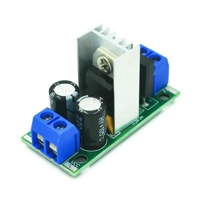 Alt view image 5 of 6 - L7805 L7812 LM7805 LM7812 DC/AC Three Terminal Voltage Regulator Power Supply Module 5V 9V 12V Output Max 1.2A