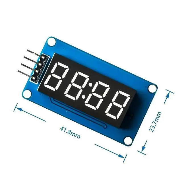 Alt view image 4 of 6 - TM1637 LED Display Module For 7 Segment 4 Bits 0.36 Inch Clock RED Anode Digital Tube Four Serial Driver Board Pack