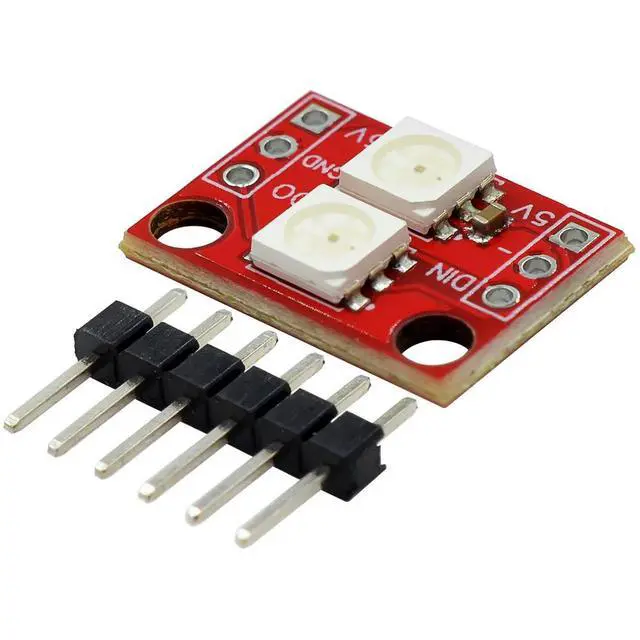 Alt view image 4 of 6 - 2-bit WS2812 5050 RGB LED Full-color lamp module SCM SMT32 ARM