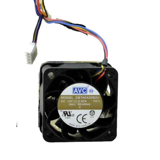 Alt view image 3 of 4 - SSEA Fan For AVC DBTA0420B2U 4020 12V 0.50A 4-wire PWM High-speed Cooling Fan 40*40*20mm