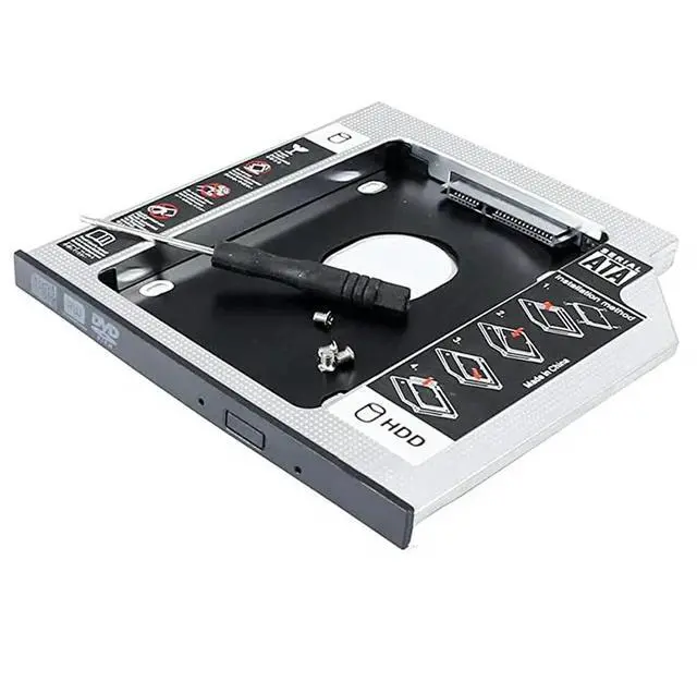 Alt view image 3 of 4 - 12.7mm 2nd SATA HDD SSD Hard Drive Caddy for Optiplex 790 780 990 7010 755 3020 960 7020