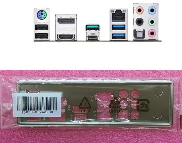 Alt view image 2 of 2 - IO I/O Shield Back Plate BackPlate Blende Bracket Bezel for PRIME Z590-P Motherboard Baffle