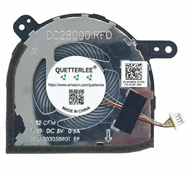 Main image of Replacement Laptop CPU Cooling Fan for Latitude 5285 5290 2-in-1 Series Fan