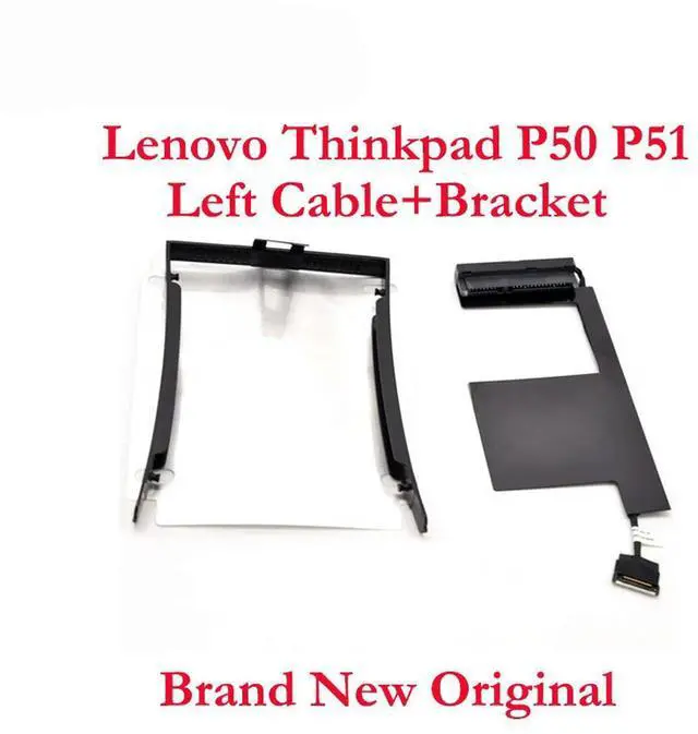 Alt view image 2 of 3 - Laptop Left Hard Drive Cable SATA Connector with 2.5 HDD Caddy Tray Bracket for Thinkpad P50 P51 5C10K04566