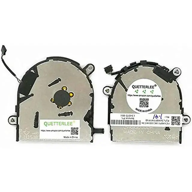 Alt view image 2 of 3 - Replacement CPU and GPU Cooling Fan  For EliteBook X360 1030 G3 Series L31859-001 L34272-001 0FKB50000H 0FKB30000H Fan