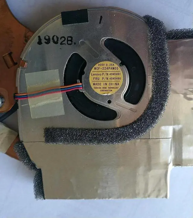 Alt view image 2 of 2 - Replacement Fan for Thinkpad T500 W500 Integrate CPU Cooling Fan with Heatsink 3-Pin 3-Wire P/N 45N5490 45N5491