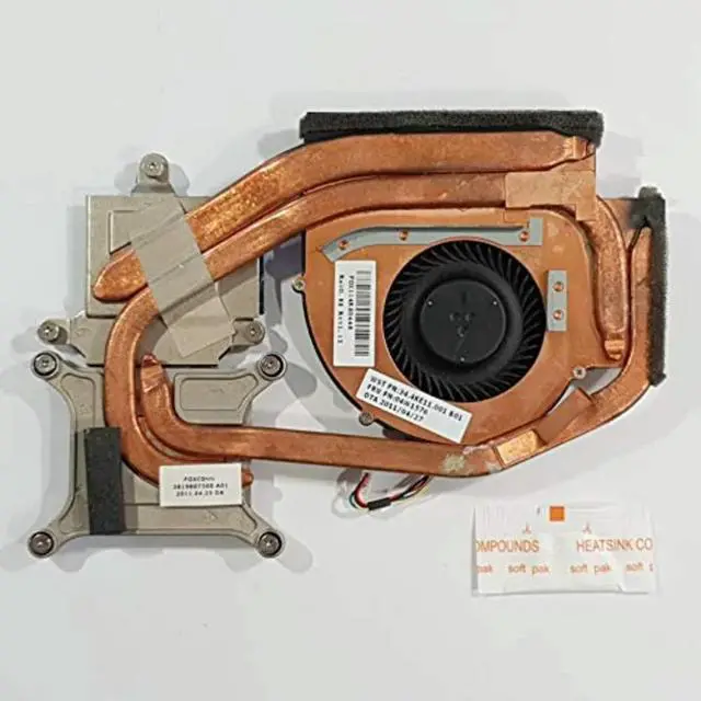Alt view image 2 of 2 - Replacement Fan for ThinkPad W520 CPU Cooling Fan + Heatsink 6-Pin 4-Wire FRU 04W1576