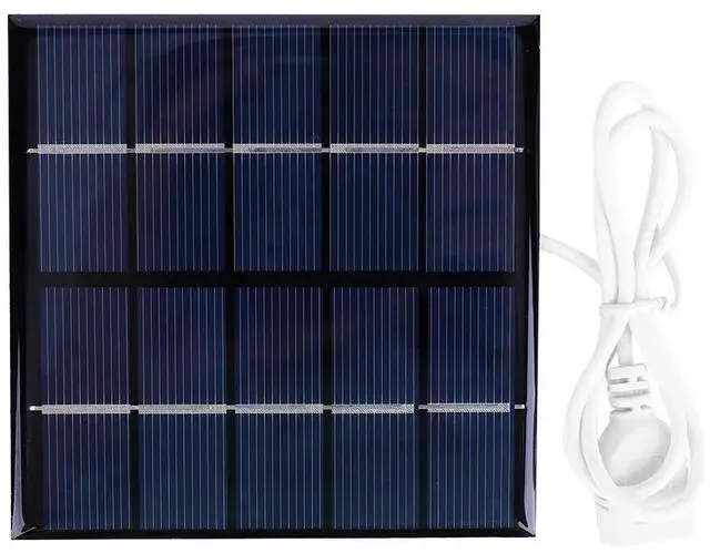 Alt view image 6 of 6 - 1.2W Solar Panel Charger Mobile Power Supply Polycrystalline Outdoor Solar Panels Lightweight for Charger 3.7 Batteries Supplies