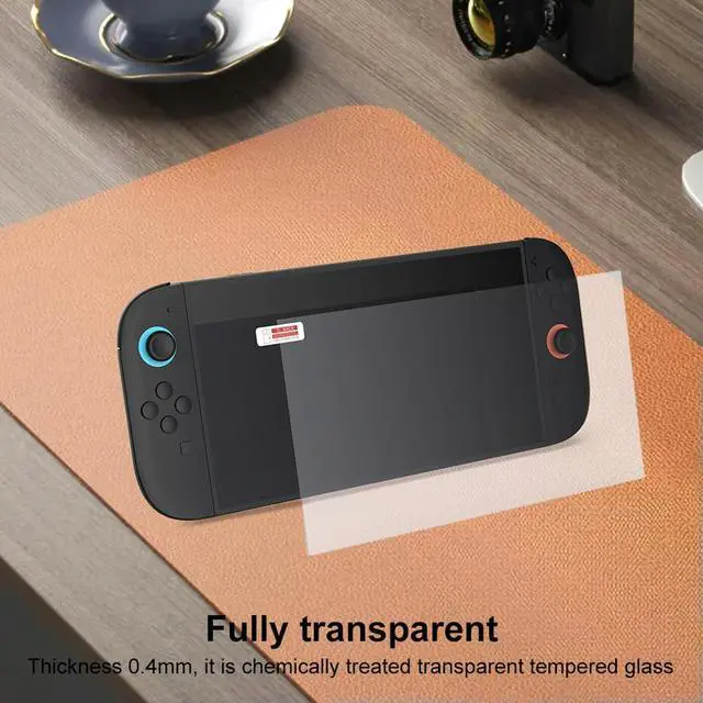 Alt view image 5 of 7 - Game Console Screen Protector Film 2 PCS Tempered Glass Film Anti-Blue Light Screen Tempered Film for Nintendo for Switch 2