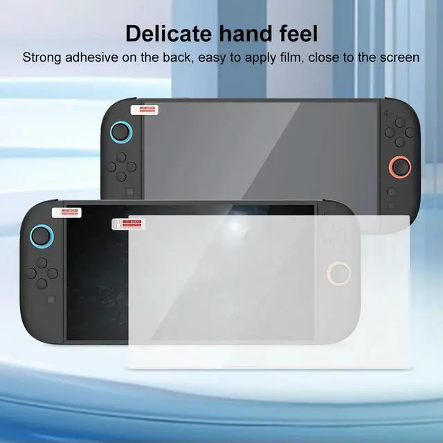 Alt view image 7 of 7 - Game Console Screen Protector Film 2 PCS Tempered Glass Film Anti-Blue Light Screen Tempered Film for Nintendo for Switch 2