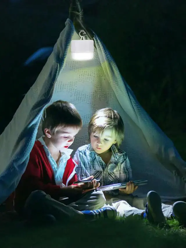 Alt view image 5 of 7 - Led Outdoor Hanging Lights Portable Emergency Light Bulb Rechargeable Night Light Lantern Adjustable for Hiking Fishing Outdoor