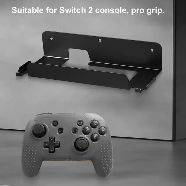 Alt view image 6 of 7 - For NS2 Console Holder Stand with Hook Organizer Shelf Base Kit Hollow Out Game Console Organizer Gift for Friend