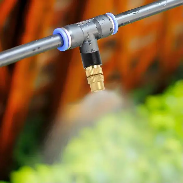 Alt view image 5 of 7 - 50Pcs Misting Nozzles Adjustable Brass Spray Nozzle Garden Hose Sprinkler Head Atomizing Nozzle for Gardening Watering