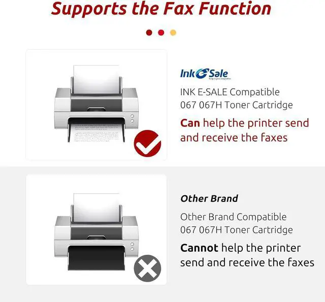 Alt view image 7 of 7 - INK E-SALE 070H Compatible Toner Cartridge Replacement for Canon 070 070H for Canon imageCLASS LBP240dw LBP246dw LBP247dw MF460dw MF462dw MF465dw Printer (Black,1-Pack)