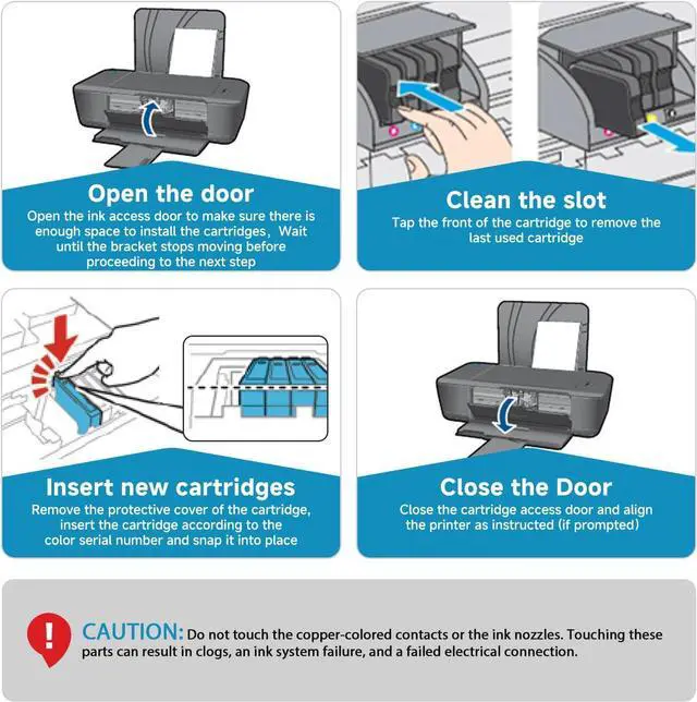 Alt view image 4 of 7 - 952XL Ink Cartridges Replacement for HP 952 XL Combo Pack HP952XL Printer 8710 7740 Compatible for HP952 Officejet Pro 8702 8720 8210 7720 8715 8730 8740 8216 8725 8700 8200 Black Cyan Magenta Yellow