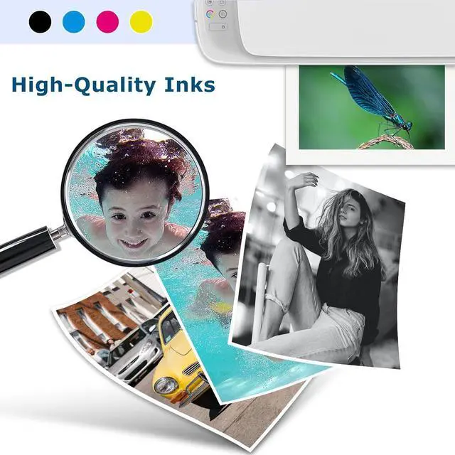 Alt view image 3 of 6 - 923XL (923e) Ink Cartridges Fit for HP OfficeJet Pro 8130e 8135e 8125e Printers Replacement for 923 e XL for HP923 8122e 8138e 8139e 8125e 8124 8124e 8130 8132e 8134e Black Cyan Magenta Yellow 4 Pack