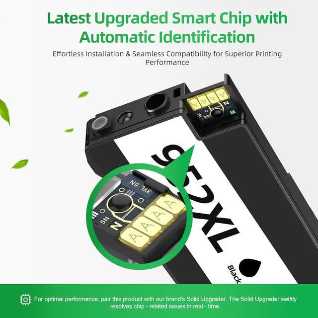 Alt view image 3 of 7 - Ankink Compatible 952XL Ink Cartridge Replacement for HP 952 XL 4 Combo Pack (Black, Cyan/Magenta/Yellow) to use with Officejet Pro 8710 7740 Printers 8720 8702 8210 7720 8715 8730 8740 8216 8725