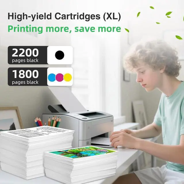 Alt view image 5 of 7 - Ankink Compatible 952XL Ink Cartridge Replacement for HP 952 XL 4 Combo Pack (Black, Cyan/Magenta/Yellow) to use with Officejet Pro 8710 7740 Printers 8720 8702 8210 7720 8715 8730 8740 8216 8725