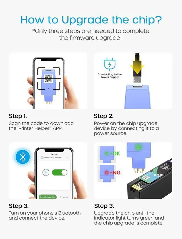 Alt view image 6 of 7 - 972X Ink Cartridges Compatible with HP-972 X 972X High Yield 10000 Pages Replacement for PageWide Pro 452dw 452dn PageWide Pro Multifunction 477dw 477dn 577dw 577z Printer (4 Pack, Bk/C/M/Y)