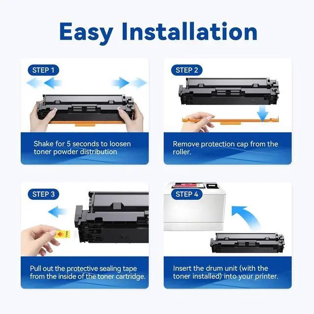 Alt view image 4 of 7 - 218A Toner Cartridges (with Chip) High Yield Compatible Replacement for HP 218A W2180A 218X Works with Color Laserjet Pro MFP 3301cdw 3201dw 3301sdw Printer (2 Pack, Black)