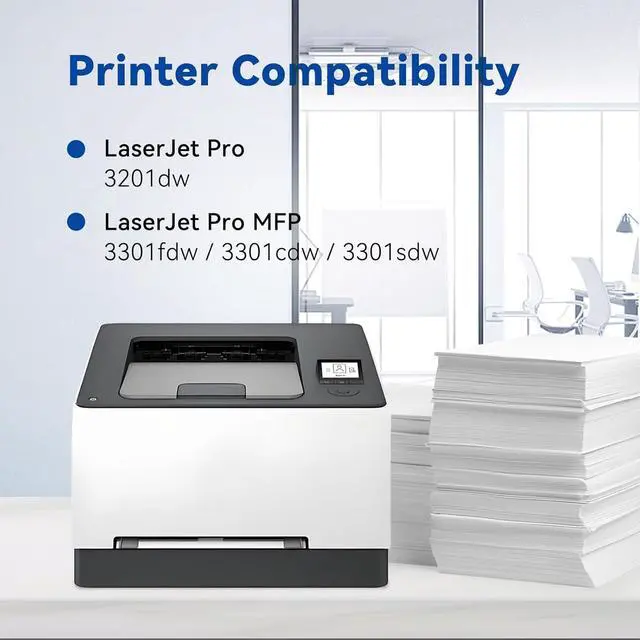 Alt view image 2 of 7 - 218A Toner Cartridges (with Chip) High Yield Compatible Replacement for HP 218A W2180A 218X Works with Color Laserjet Pro MFP 3301cdw 3201dw 3301sdw Printer (2 Pack, Black)