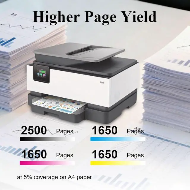 Alt view image 3 of 7 - 936XL 936e Ink Cartridges Combo Pack High Yield Replacement for HP 936 936XL 936e Combo Pack Compatible with OfficeJet Pro 9125e 9120e 9730e 9130 9135e 9122e 9128e 9110b 9120b 9130b 9130e Printers