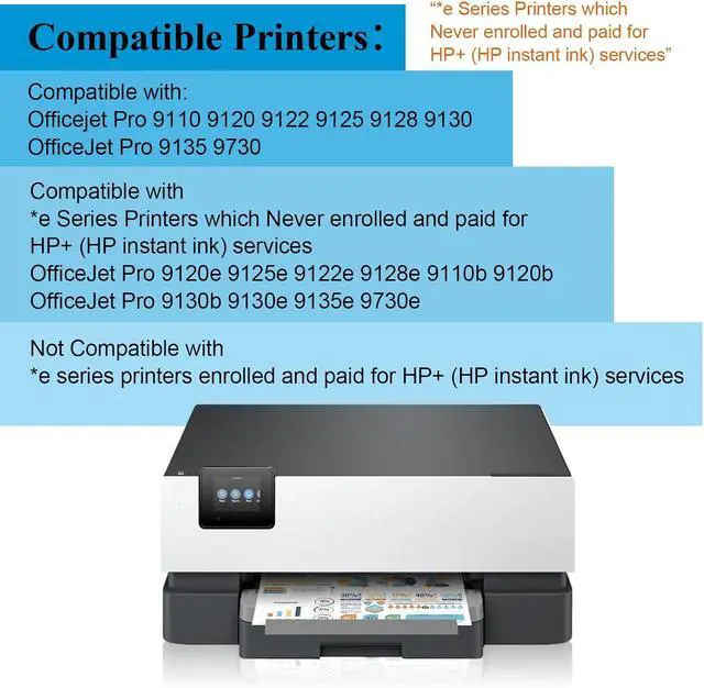 Alt view image 2 of 7 - 936XL 936e Ink Cartridges Combo Pack High Yield Replacement for HP 936 936XL 936e Combo Pack Compatible with OfficeJet Pro 9125e 9120e 9730e 9130 9135e 9122e 9128e 9110b 9120b 9130b 9130e Printers