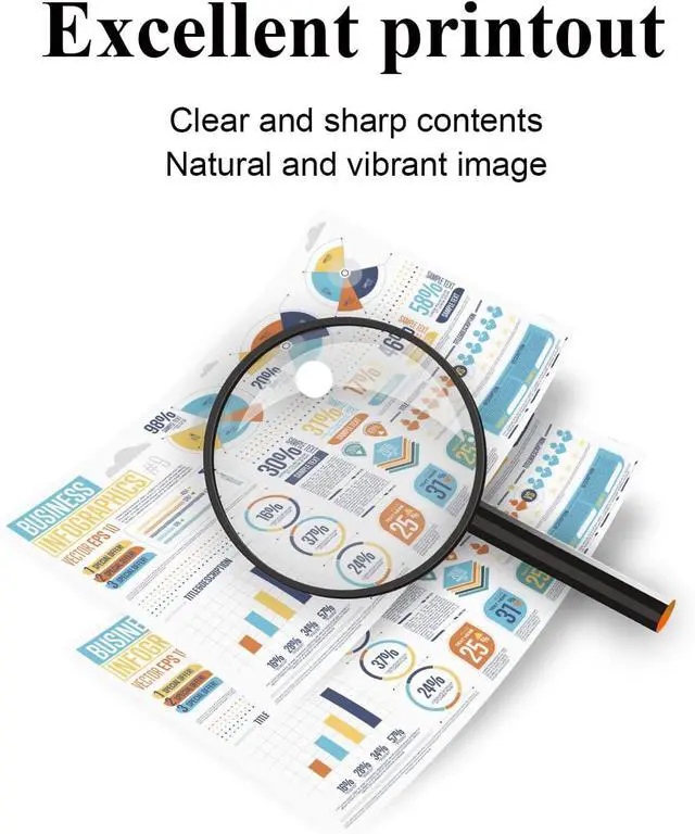 Alt view image 4 of 7 - 936XL 936e Ink Cartridges Combo Pack High Yield Replacement for HP 936 936XL 936e Combo Pack Compatible with OfficeJet Pro 9125e 9120e 9730e 9130 9135e 9122e 9128e 9110b 9120b 9130b 9130e Printers