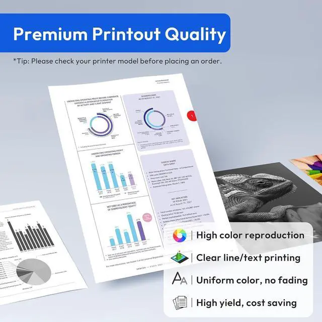 Alt view image 4 of 6 - 96 97 Ink Cartridges Combo Pack Replacement for HP 96 97 Ink Cartridge for DeskJet 6940 6988 6980 Photosmart 8050 2610 OfficeJet 7310 7210 Printer Ink 96/97, 1 Black C8767WN, 1 Tri-Color C9363WN