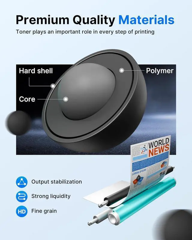 Alt view image 5 of 7 - 210A Toner Cartridges 4 Pack Compatible for HP 210A Toner Cartridges 210X 210 Use for HP Color Laserjet Pro MFP 4301fdw Toner Cartridge 4301fdn Pro 4201dw 4201dn Printer W2100A W2100X (with Chip)