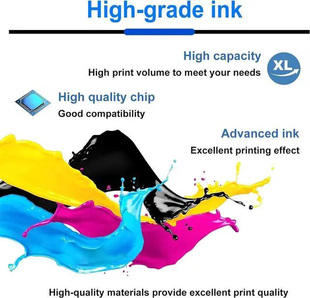 Alt view image 4 of 7 - 925XL Ink Cartridge Color Combo PackReplacement 925XL for HP OfficeJet Pro 8120 Ink Cartridges Printer 4-Pack