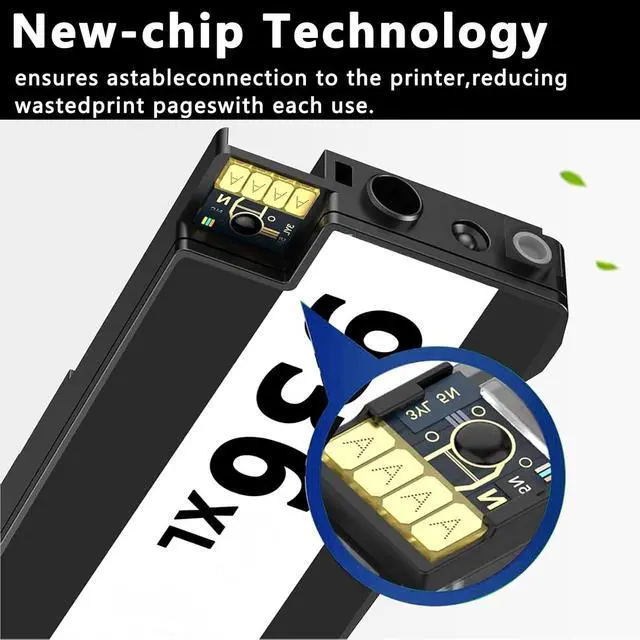 Alt view image 4 of 6 - 936XL 936 Ink Cartridge (4-Pack) Compatible Replacement for HP 936e hp936 XL Combo Pack Black Color for OfficeJet 9125e 9135e 9120e 9122e 9128e 9110 9120 9110b 9120b 9130b 9130e 9730e Printer