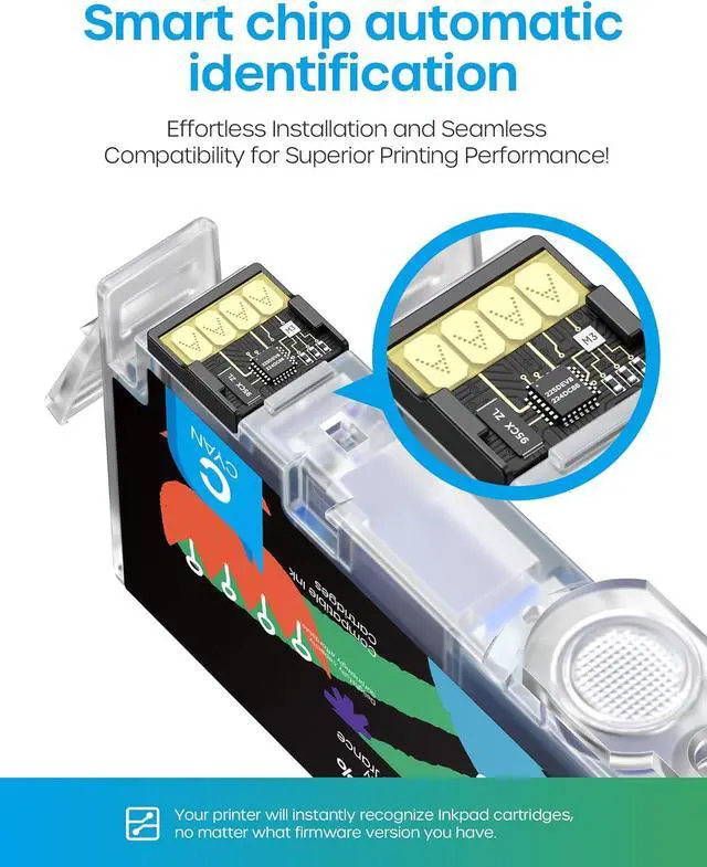Alt view image 5 of 7 - 923e 923XL Ink Cartridges Combo Pack Compatible with HP 923 923e Ink Cartridges (with Chip) Replacement for HP OfficeJet Pro 8120 8123 8130 8133 Printers (BK/C/M/Y)
