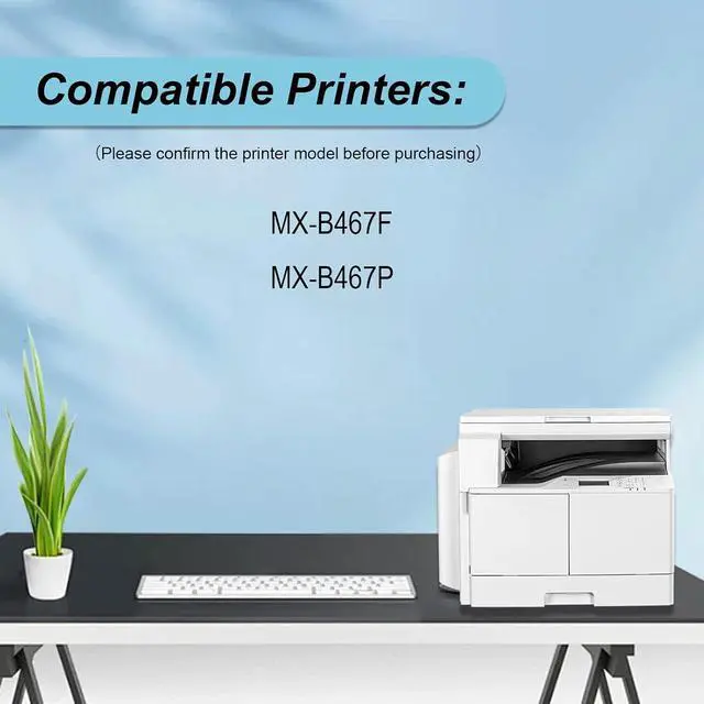 Alt view image 2 of 6 - MX-B46T MXB46T Toner Cartridge Compatible for Sharp MX-B467F MX-B467P Printers (1 Black)