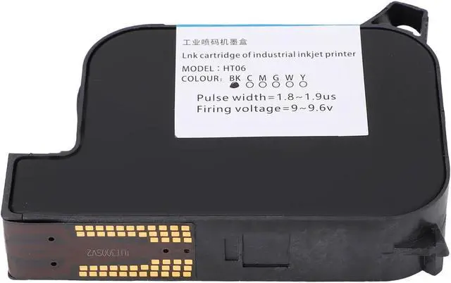Alt view image 7 of 7 - 42ML Quick Dry Black Ink Cartridge, 12.7mm Replacement Ink for SC12 SC12T CP12 CP12W SC12KJ Handheld Inkjet Printer