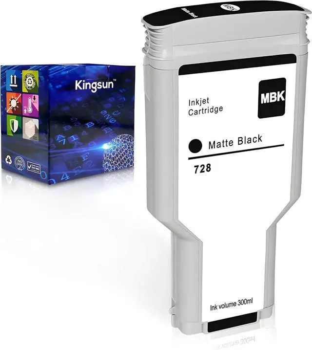 Main image of HP 728 Ink Cartridge 300ml (F9J68A) 728 Compatible with DesignJet T730 T830 MFP Large Format Plotter Printers (1-Pack, Matte Black)