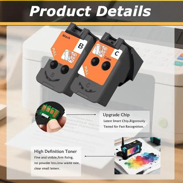 Alt view image 4 of 6 - QY6-8001 QY6-8017 Print Head Printhead, Compatible for Canon G1100 G2100 G3100 G4100 G1110 G1111 G2110 G2111 G3110 G3111 G4110 G4111 Printers  High Print Volume with Chip Combo Pack