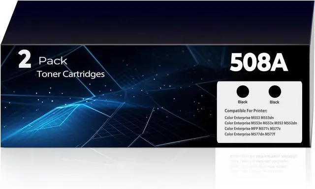Main image of 508A Black Toner Color M553 M553dn M553n Compatible with HP 508A HP508A 508X CF360A Black Toner Cartridges (with Chip) for Color Laser Jet Enterprise M553 M553dn M553n M553X M552 M552dn MFP M577