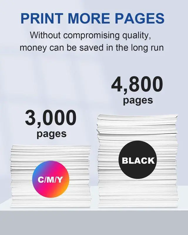 Alt view image 3 of 6 - 312X High Yield Toner Cartridges 4 Pack: Compatible CF380X CF381X CF382X CF383X Toner Replacement for HP 312X 312A Laser Color Pro MFP M476 MFP M476nw M476dn M476dw Printers(1BK/1C/1M/1Y)