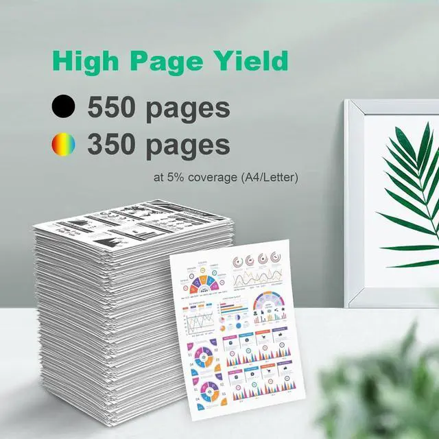 Alt view image 3 of 7 - Remanufactured Ink Cartridges Replacement for HP 67 XL 67XL 67XXL for DeskJet 2700 2755 4155e 4155 Envy 6055e 6455e 6400 6055 6075 Envy Pro 6452 6458 6475 Printers (6 Black, 6 Tri-Color)