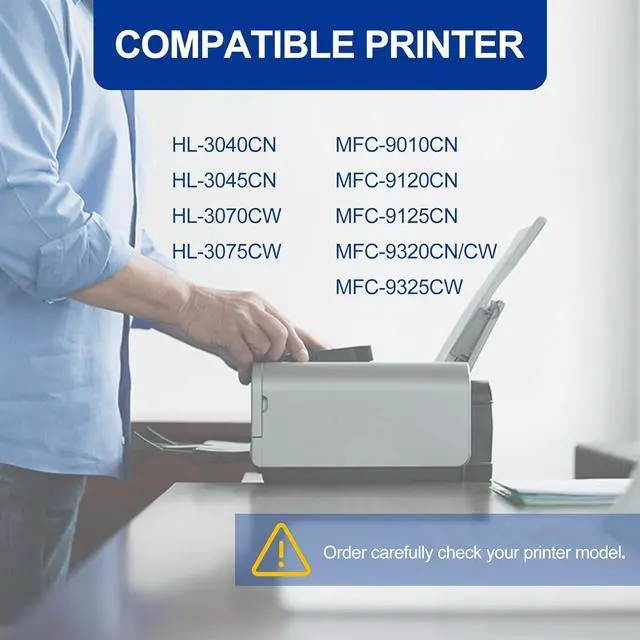 Alt view image 2 of 5 - 4 Pack TN210 Toner Cartridge & 4 Pack DR210CL Drum Unit, Compatible for Brother TN210 DR210CL Replacement for HL-3040CN 3045CN 3070CW 3075CW MFC-9010CN MFC-9120CN 9125CN 9320CN/CW 9325CW Printer