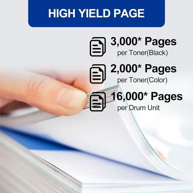 Alt view image 3 of 5 - 4 Pack TN210 Toner Cartridge & 4 Pack DR210CL Drum Unit, Compatible for Brother TN210 DR210CL Replacement for HL-3040CN 3045CN 3070CW 3075CW MFC-9010CN MFC-9120CN 9125CN 9320CN/CW 9325CW Printer